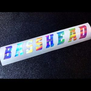 BASSHEAD Holographic Vinyl Sticker